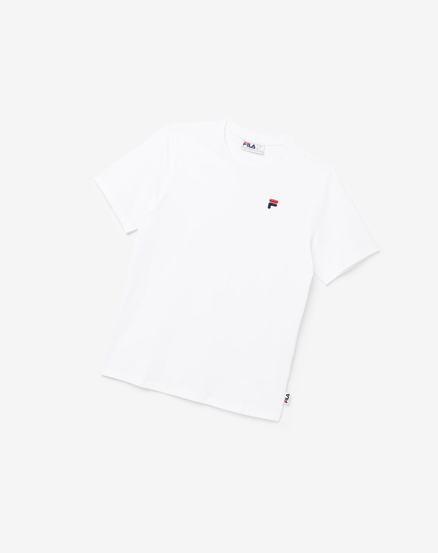 Fila Derion Tee Białe | WGROK-4926