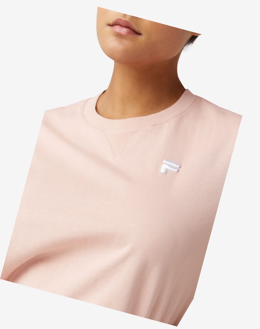 Fila Derion Tee Różowe | PEMCD-3860