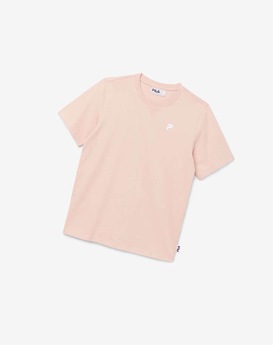 Fila Derion Tee Różowe | PEMCD-3860