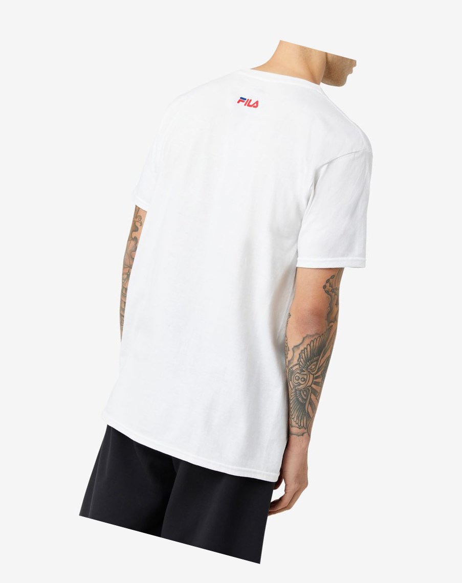 Fila Detroit Love Tee Białe | HXDAL-8763