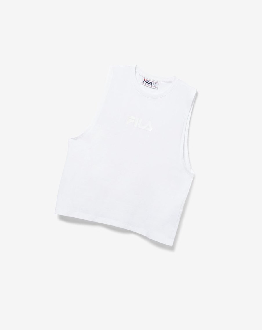 Fila Diella Tank Białe | NFMXC-4568