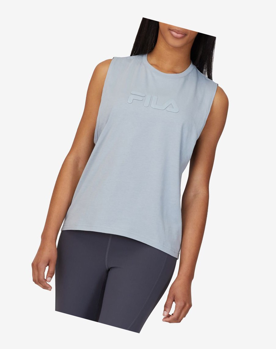 Fila Diella Tank Niebieskie | OPUTJ-5693