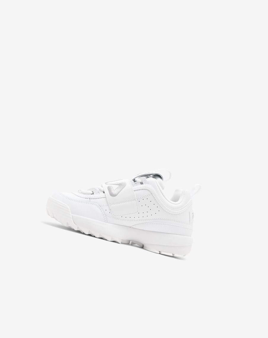 Fila Disruptor 2 Applique Sneakers Białe Srebrne Białe | CVEGH-2405