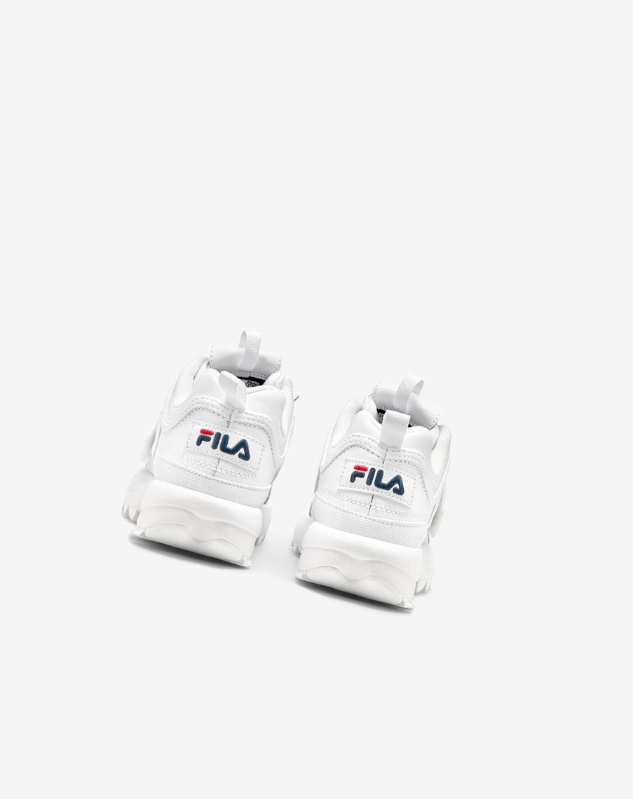 Fila Disruptor 2 Applique Sneakers Białe Granatowe Czerwone | UOZFY-6794