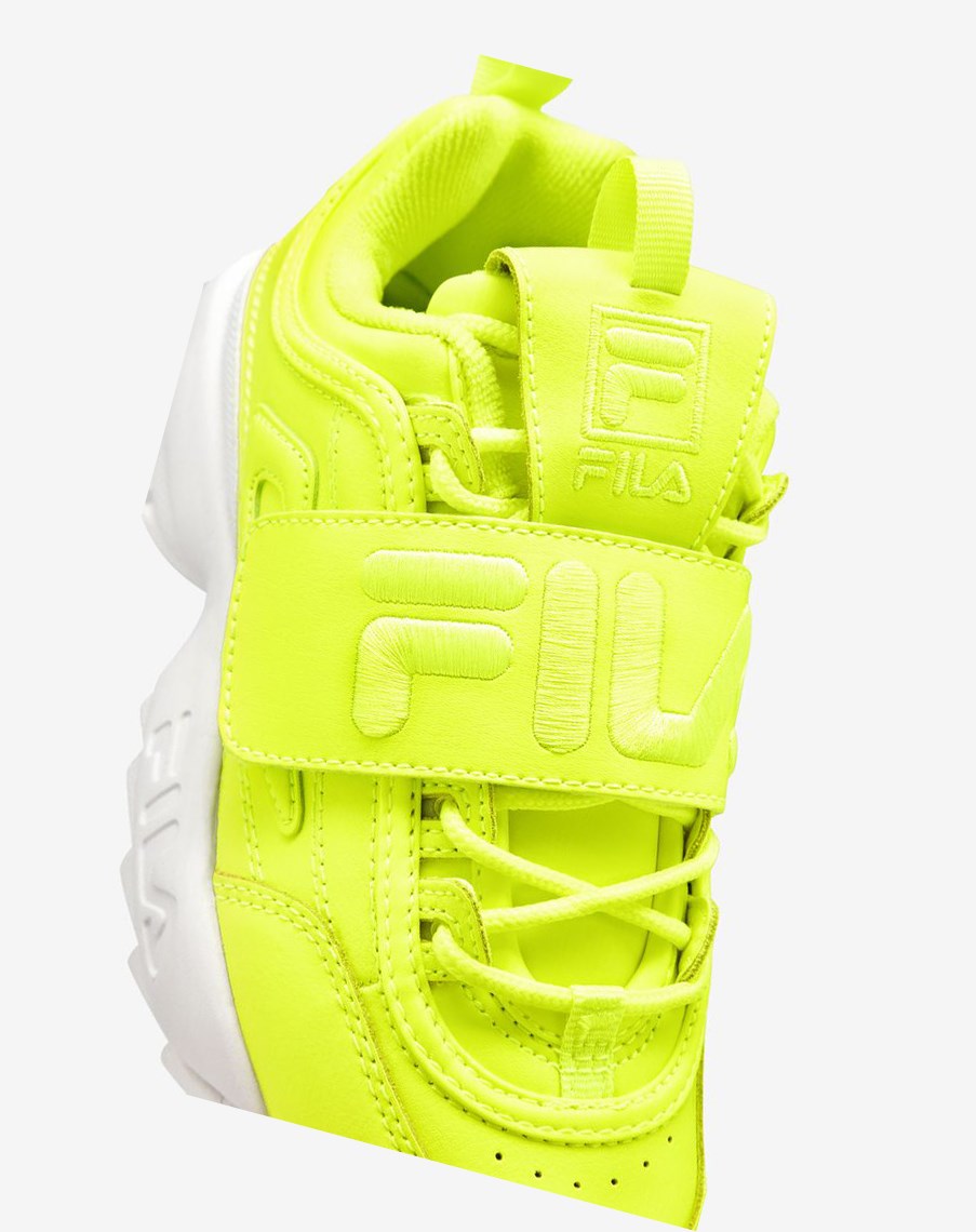 Fila Disruptor 2 Applique Sneakers Żółte Żółte Białe | LRBHK-4831