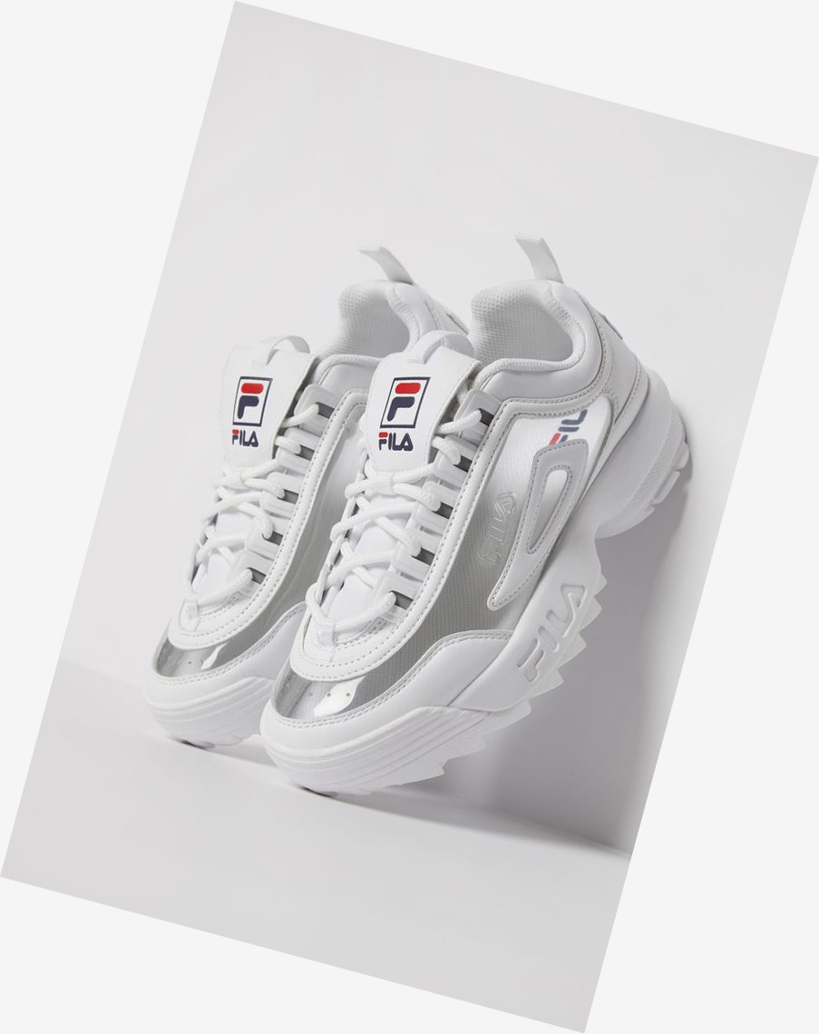 Fila Disruptor 2 Clear Sneakers Wht/Fnvy/Fred | INVQH-9127