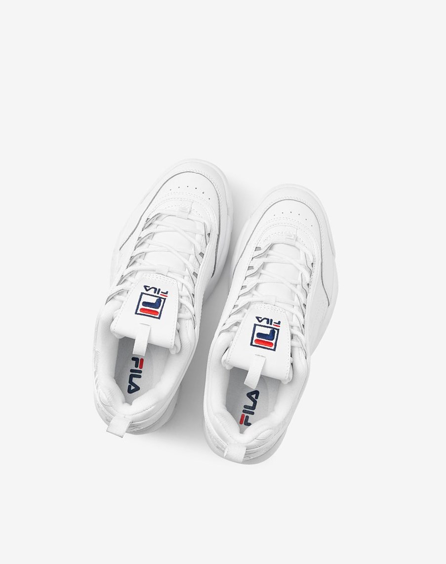 Fila Disruptor 2 Embroidery Sneakers Wht/Fnvy/Fred | KERZD-4063