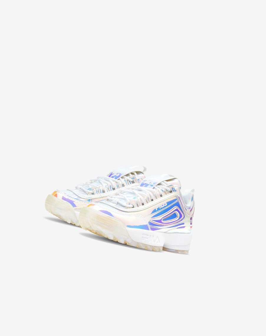 Fila Disruptor 2 Iridescent Sneakers Białe | QSTOL-4106