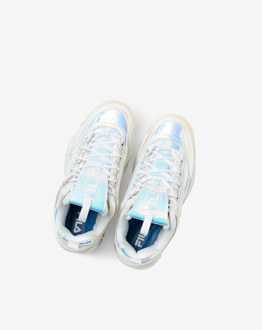 Fila Disruptor 2 Iridescent Sneakers Białe | QSTOL-4106