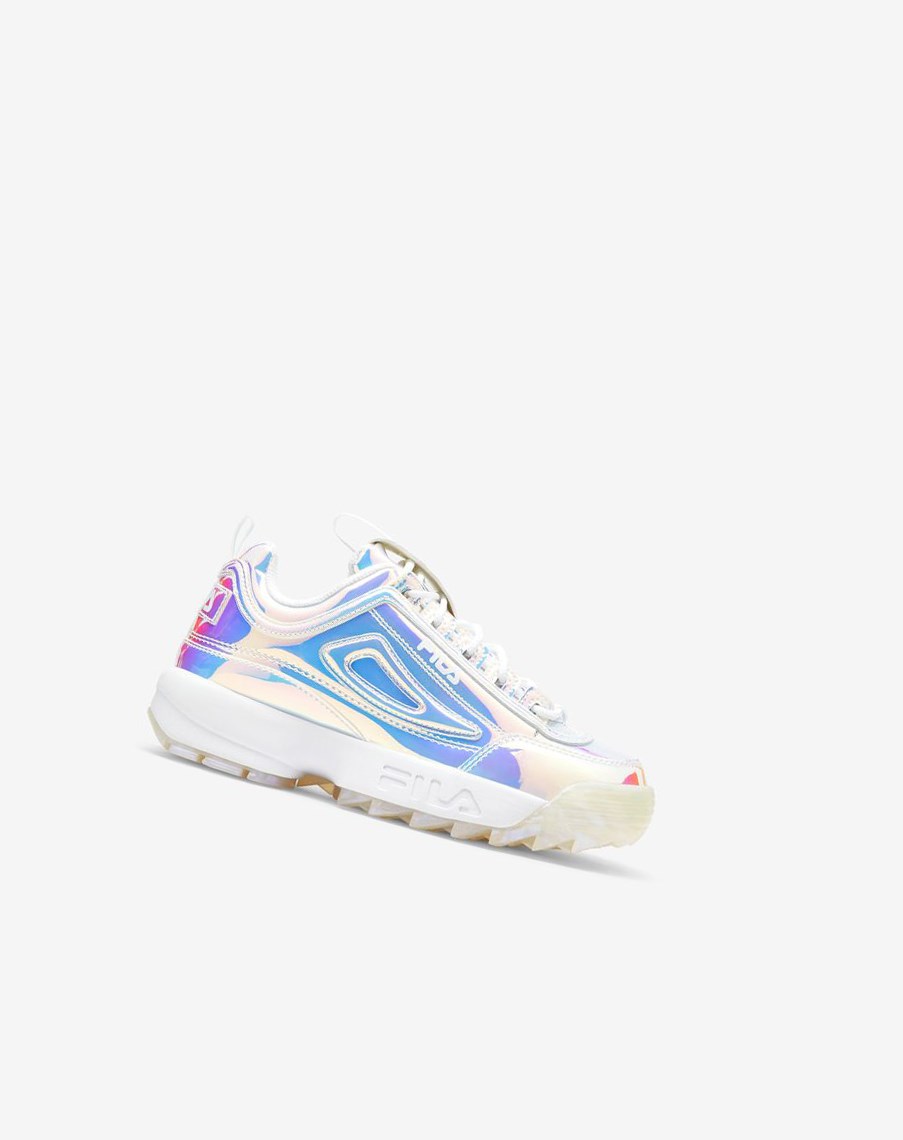 Fila Disruptor 2 Iridescent Sneakers Białe | QSTOL-4106