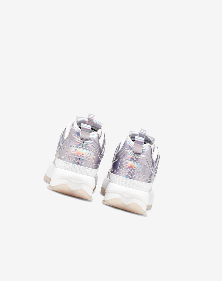 Fila Disruptor 2 Iridescent Sneakers Wht/Mult/Wht | UDQPB-1274