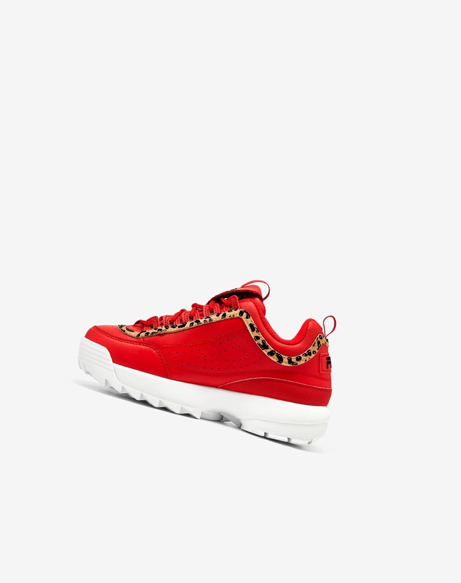 Fila Disruptor 2 Leopard Sneakers Czerwone Czarne Białe | KDZPF-6547