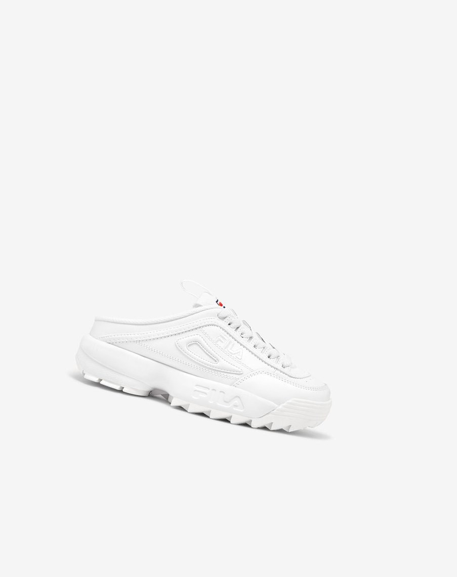 Fila Disruptor 2 Mule Sneakers Białe Granatowe Czerwone | RDANT-8304