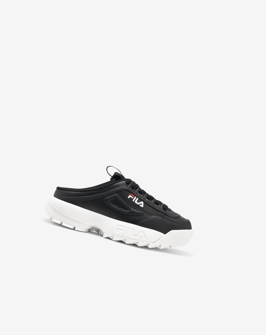 Fila Disruptor 2 Mule Sneakers Czarne Białe Czerwone | NQRWJ-8270