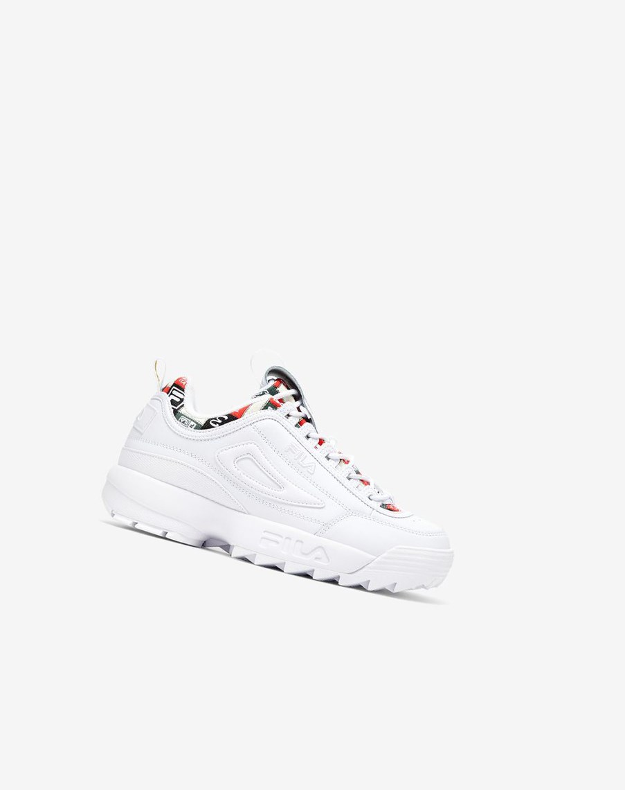 Fila Disruptor 2 Patchwork Sneakers Białe Granatowe Czerwone | LWUBX-6408