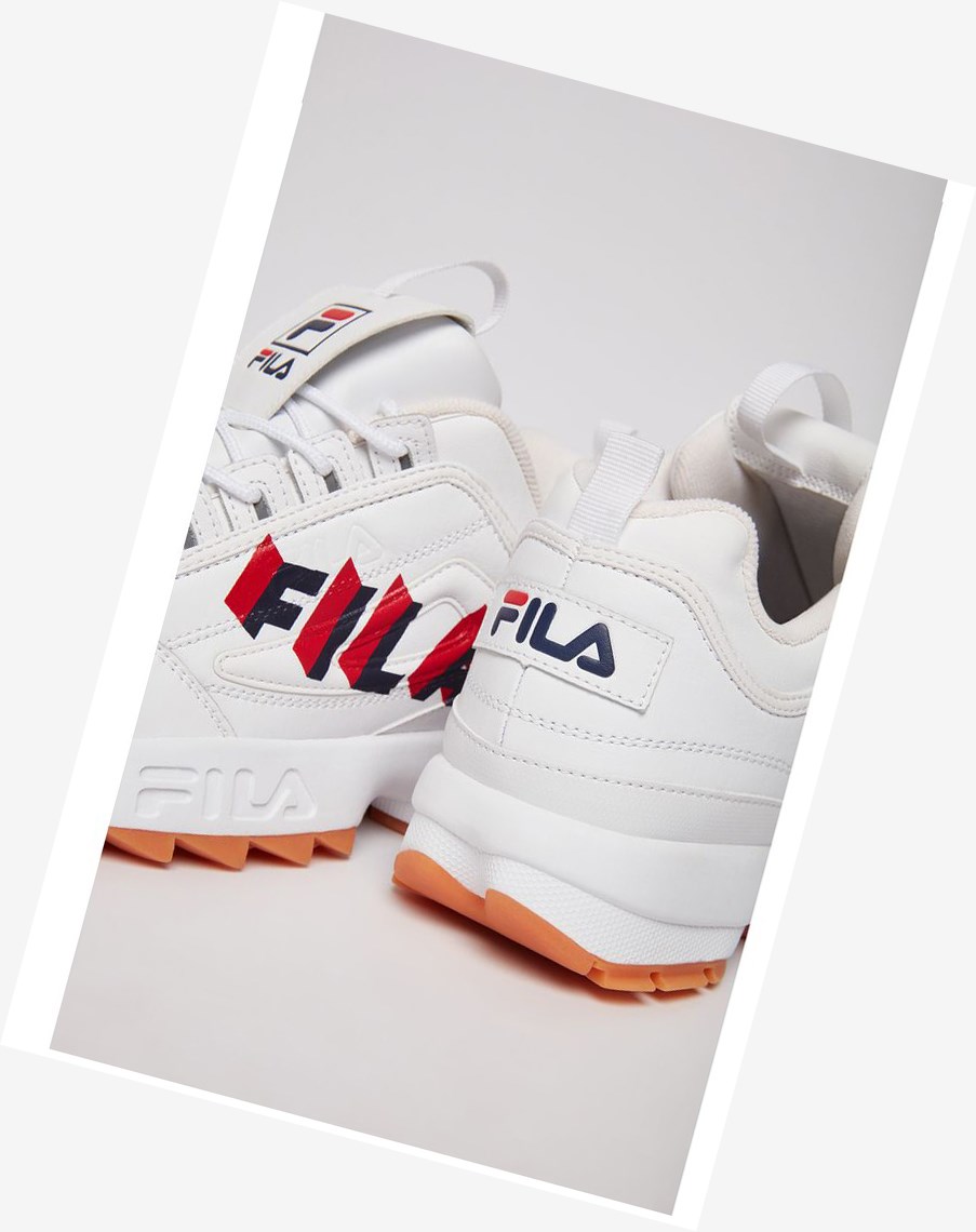 Fila Disruptor 2 Perspective Sneakers Wht/Fnvy/Fred | PLFDM-9041