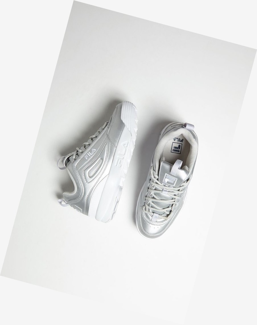 Fila Disruptor 2 Premium Metallic Sneakers Msil/Msil/Wht | HPBRJ-5872