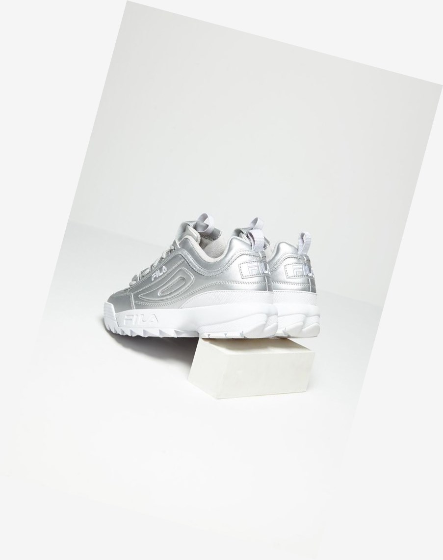 Fila Disruptor 2 Premium Metallic Sneakers Msil/Msil/Wht | XCPNB-1652