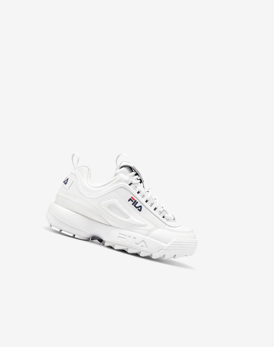 Fila Disruptor 2 Premium Sneakers Białe Granatowe Czerwone | SGRYT-8432