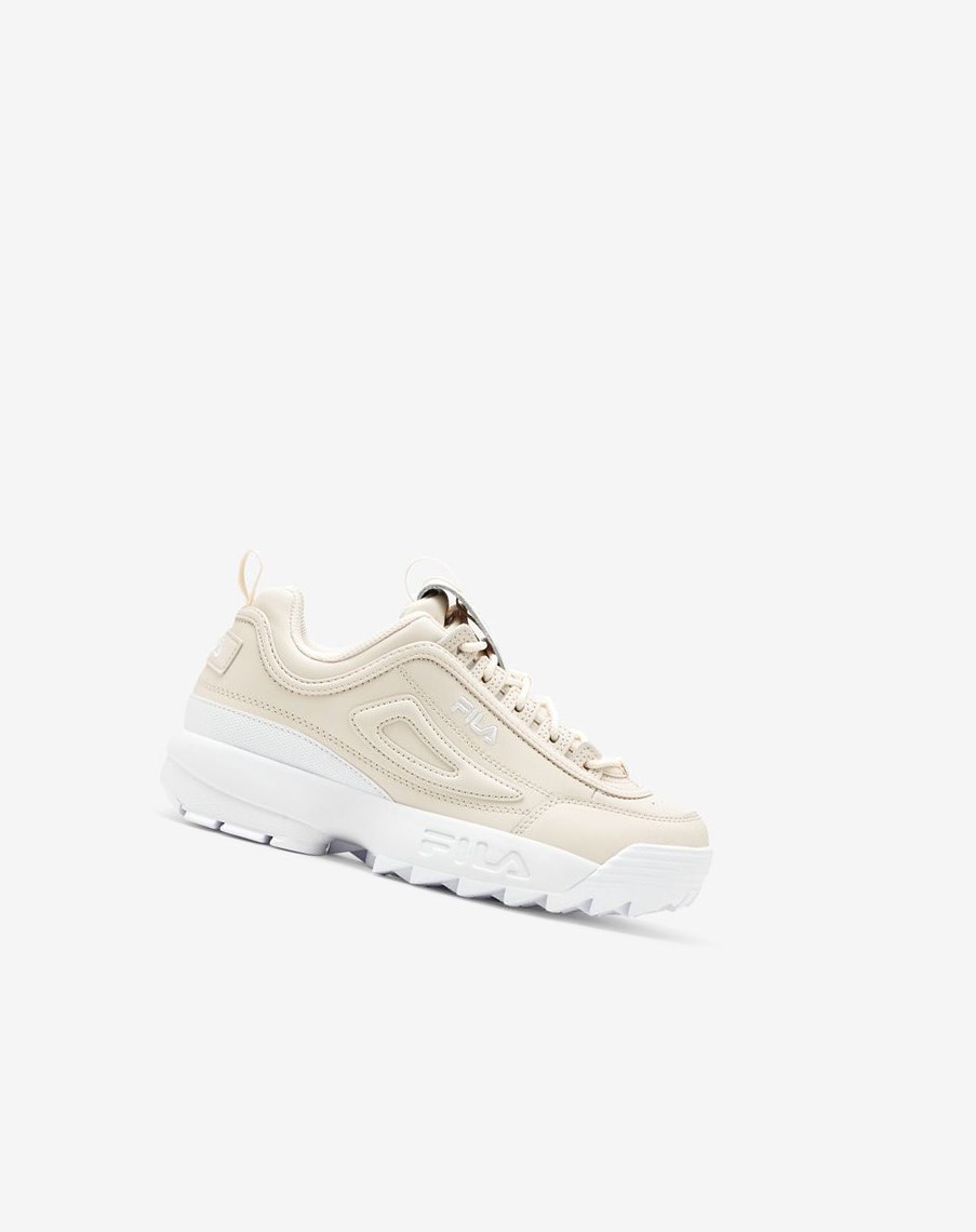 Fila Disruptor 2 Premium Sneakers Białe Białe Białe | UTQON-3246