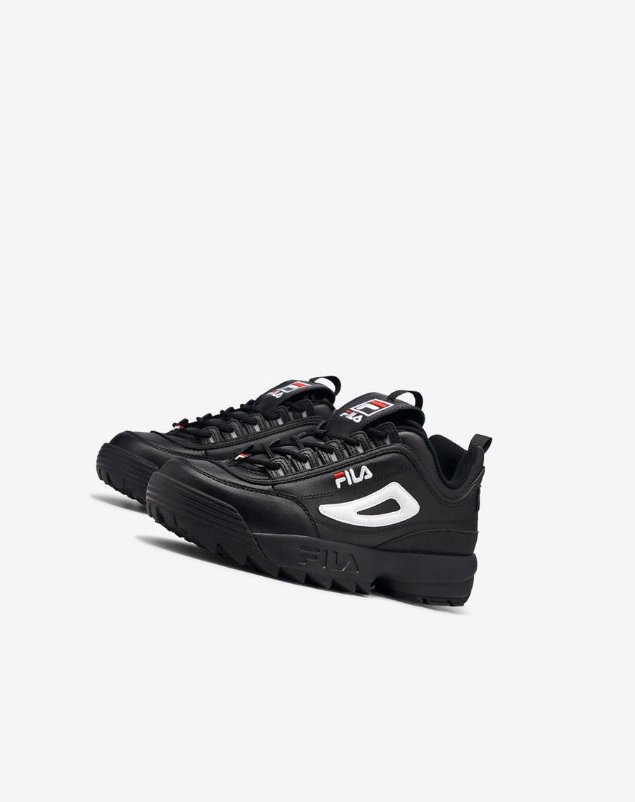 Fila Disruptor 2 Premium Sneakers Czarne Białe Czerwone | IWNCY-0831