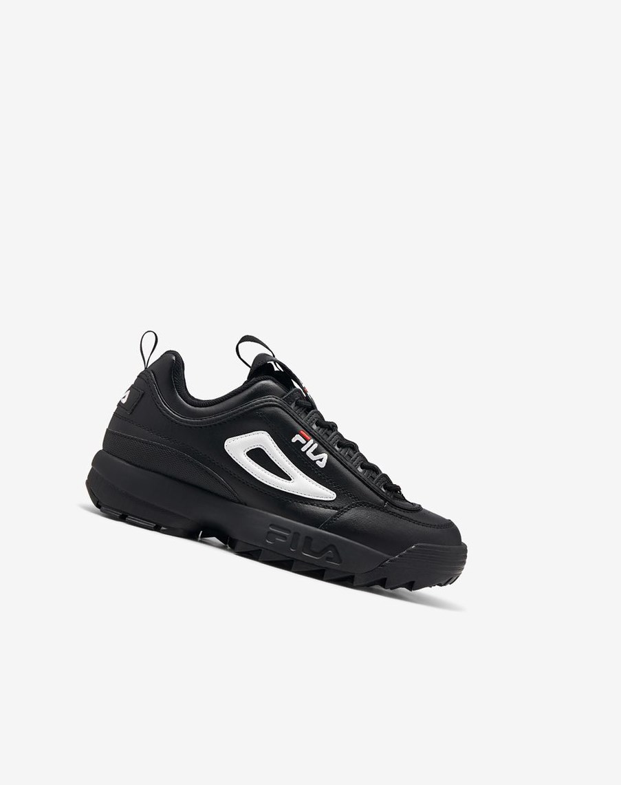 Fila Disruptor 2 Premium Sneakers Czarne Białe Czerwone | IWNCY-0831