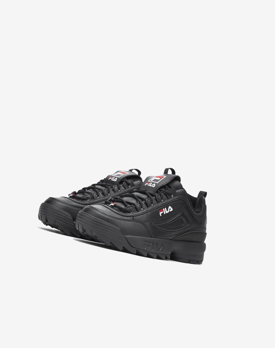 Fila Disruptor 2 Premium Sneakers Czarne Białe Czarne | ZCKYN-0496