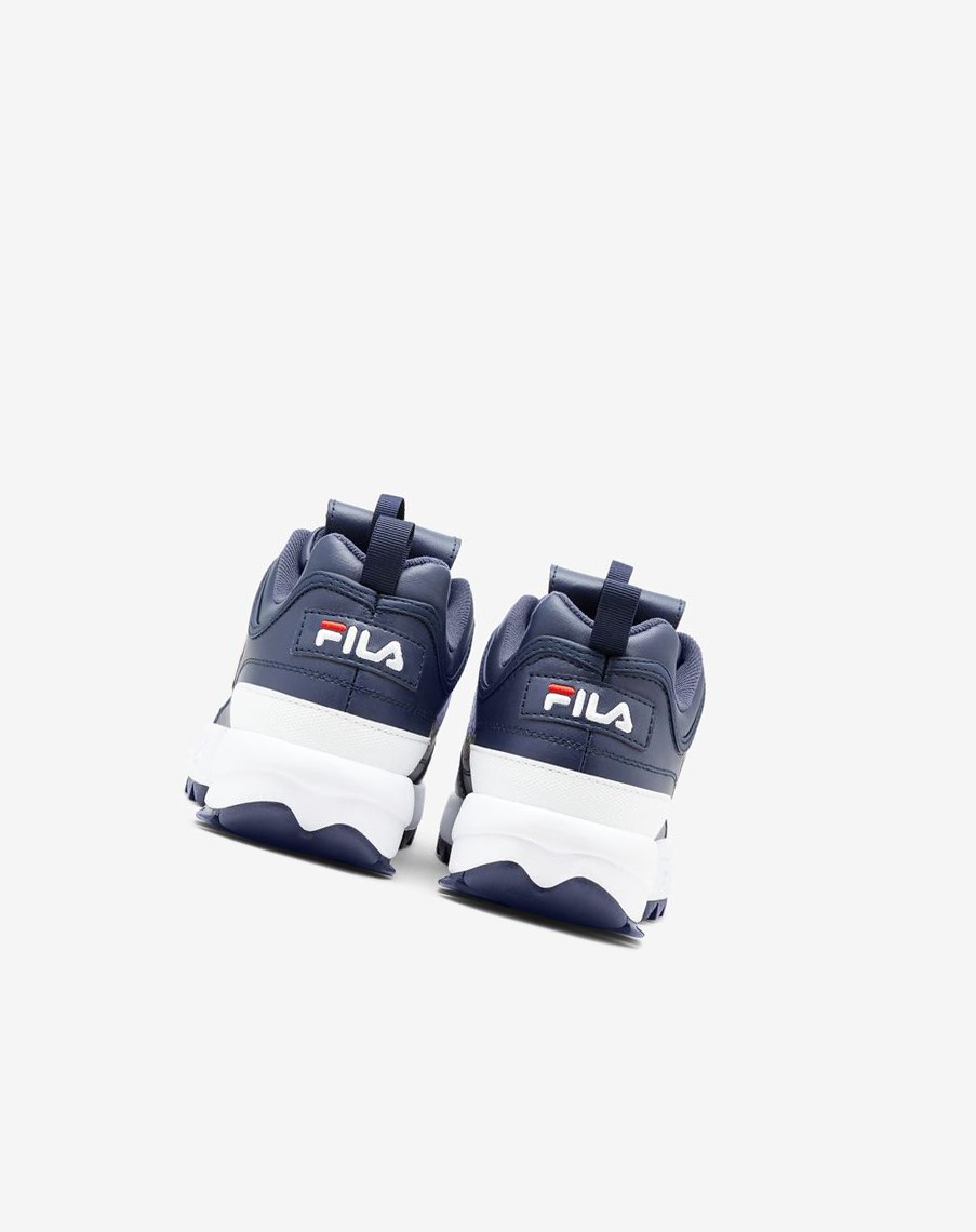 Fila Disruptor 2 Premium Sneakers Granatowe Czerwone Białe | RDCLU-8072