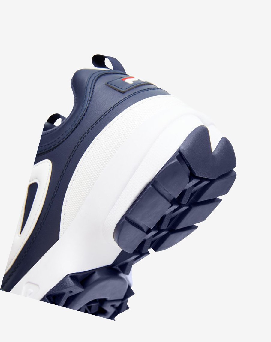 Fila Disruptor 2 Premium Sneakers Granatowe Czerwone Białe | RDCLU-8072