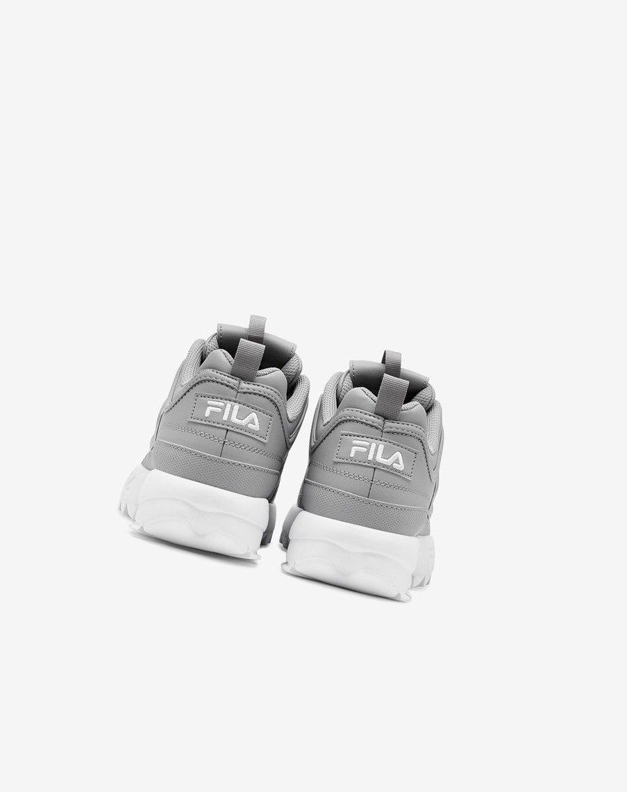 Fila Disruptor 2 Premium Sneakers Srebrne Białe Białe | JSUDN-9312