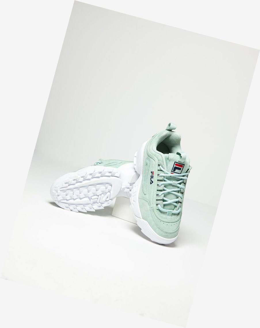 Fila Disruptor 2 Premium Zamszowe Sneakers Ptur/Ptur/Wht | FVRKE-2638