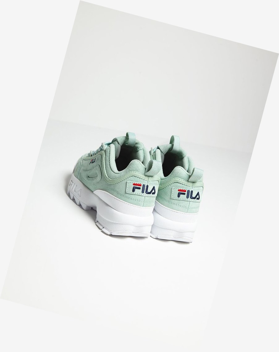 Fila Disruptor 2 Premium Zamszowe Sneakers Ptur/Ptur/Wht | FVRKE-2638