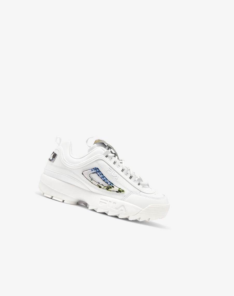 Fila Disruptor 2 Snake Sneakers Białe Białe | QJGBW-7093