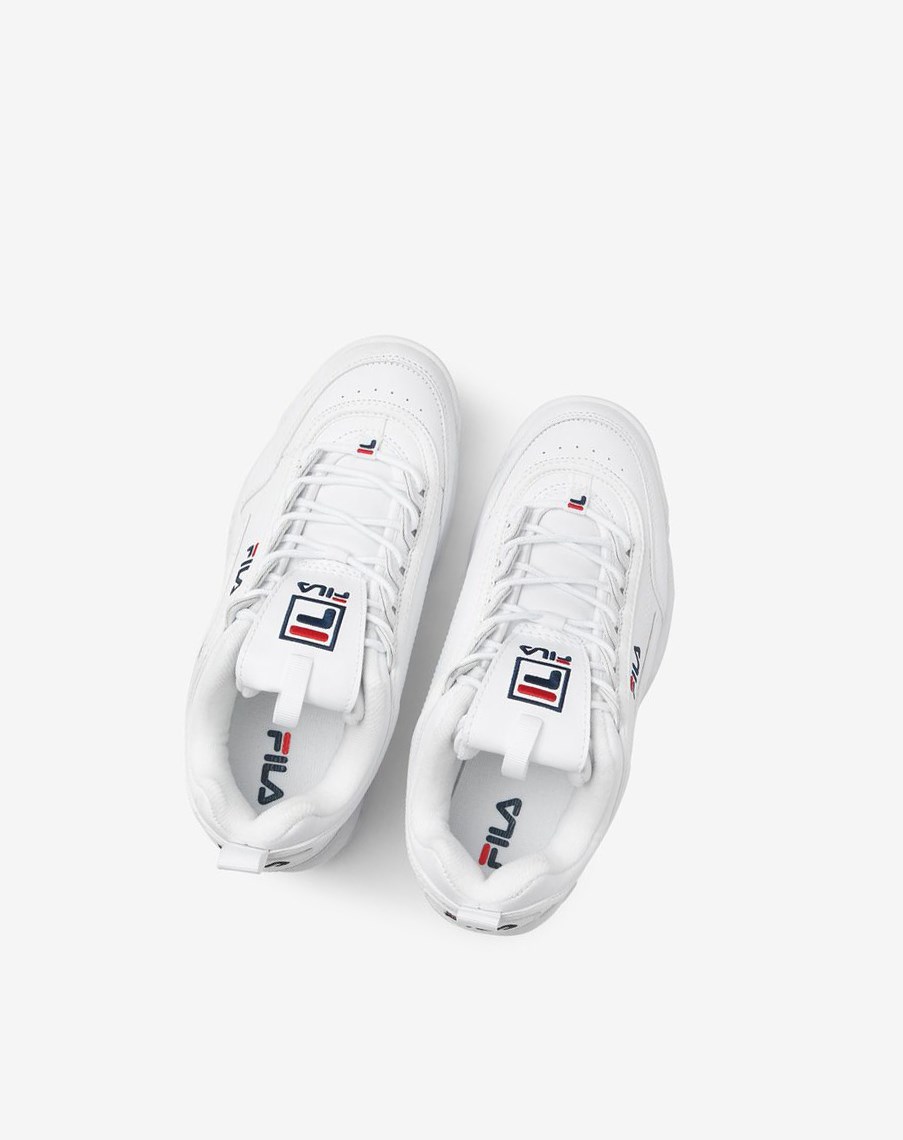 Fila Disruptor 2 Sneakers Białe Granatowe Czerwone | TUYNI-0751