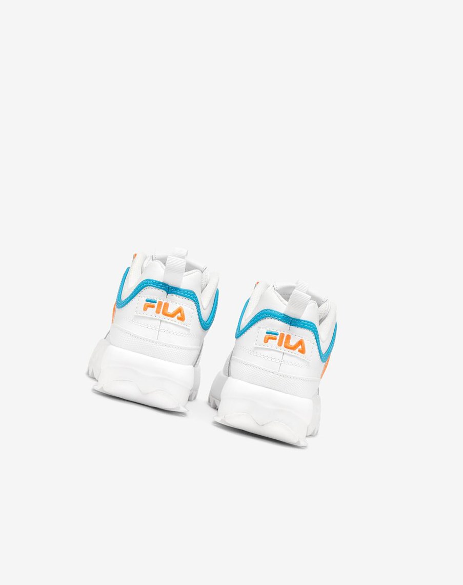 Fila Disruptor 2 Sneakers Białe Niebieskie Pomarańczowe | ATEXS-1390