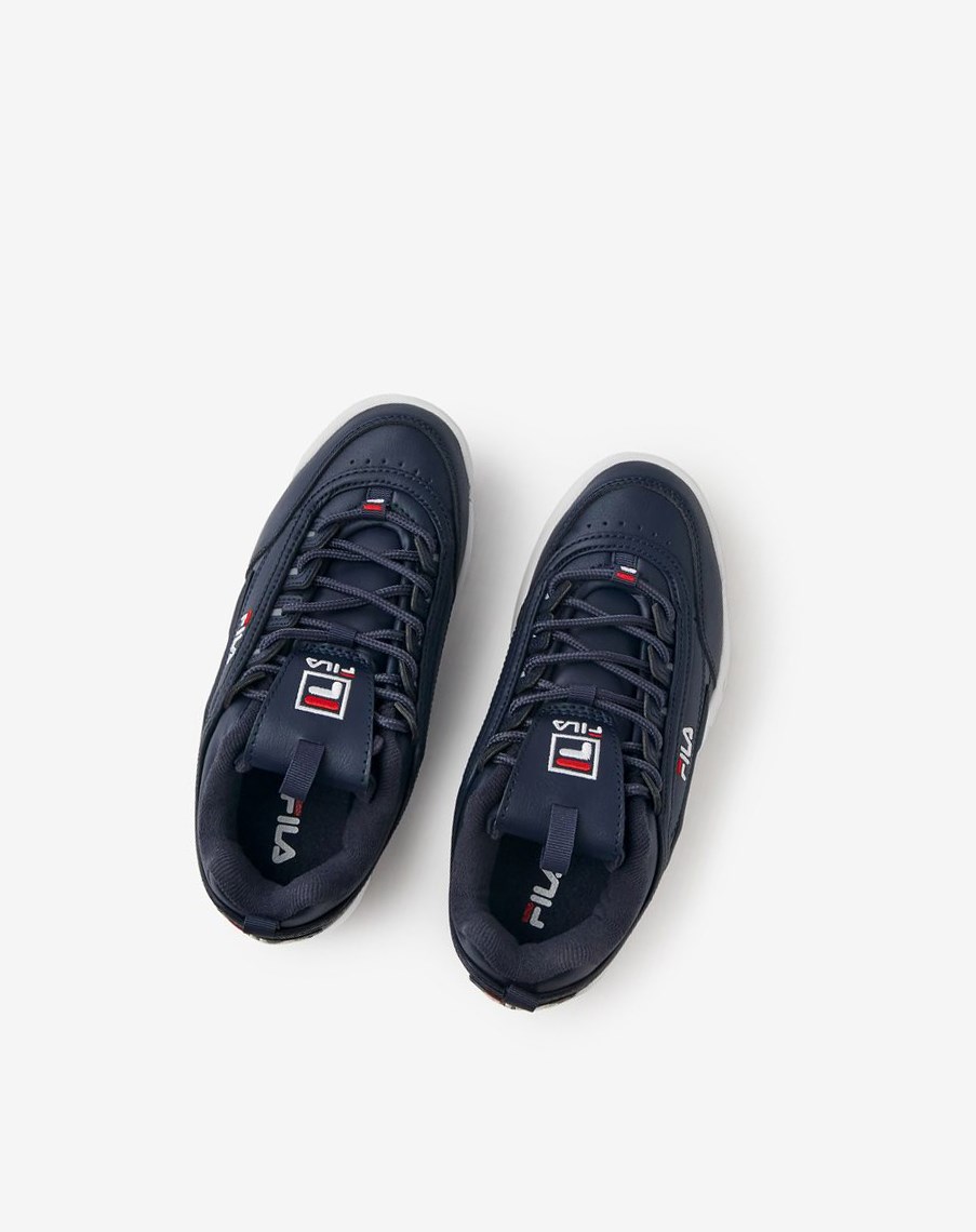 Fila Disruptor 2 Sneakers Granatowe Białe Czerwone | FERIC-2875