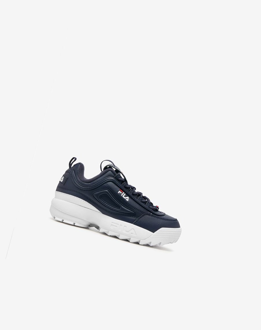 Fila Disruptor 2 Sneakers Granatowe Białe Czerwone | FERIC-2875