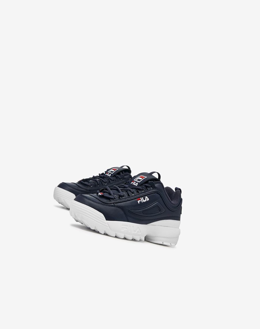 Fila Disruptor 2 Sneakers Granatowe Białe Czerwone | LWAGI-1753