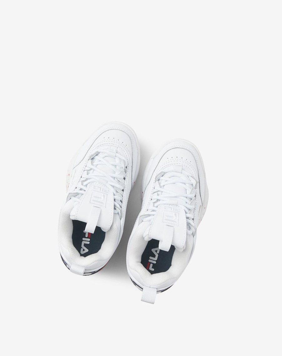 Fila Disruptor 2 Splatter Sneakers Białe Granatowe Czerwone | FONMQ-6805