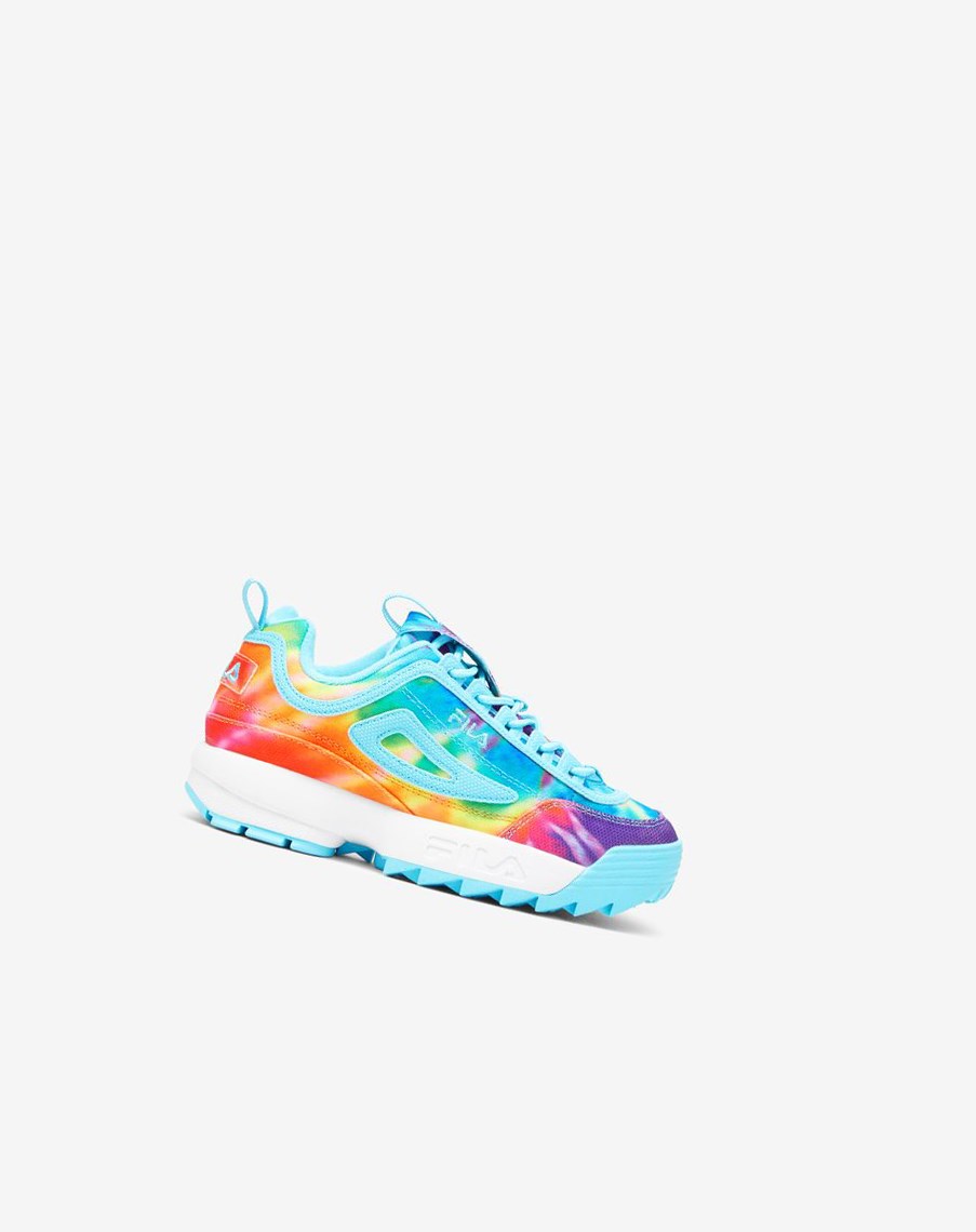 Fila Disruptor 2 Tie Dye Sneakers Niebieskie Białe | FJKMY-0714