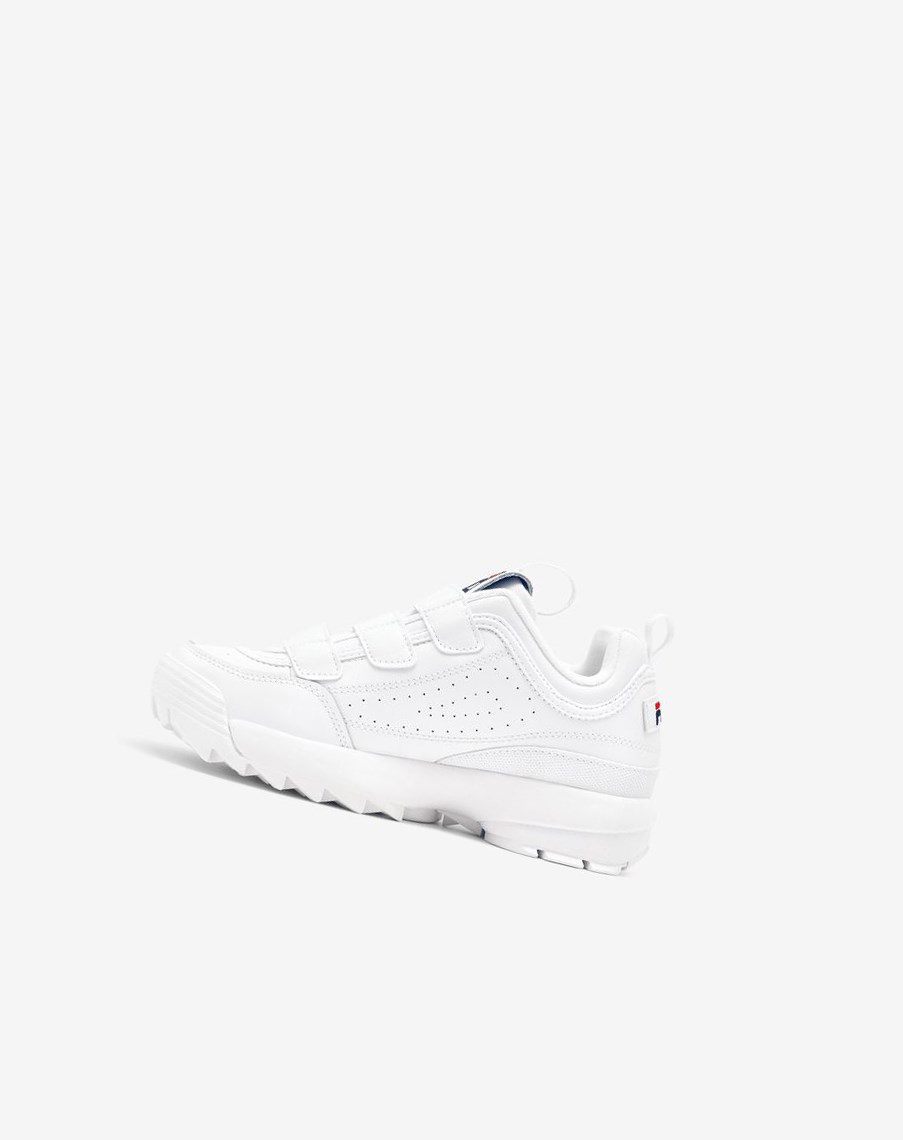 Fila Disruptor 2 Triple Paskiem Sneakers Białe Granatowe Czerwone | JADWF-3829