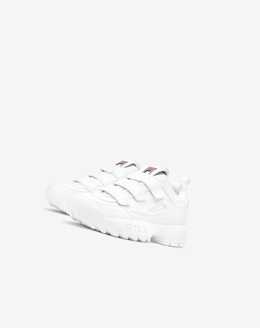 Fila Disruptor 2 Triple Paskiem Sneakers Białe Granatowe Czerwone | JADWF-3829