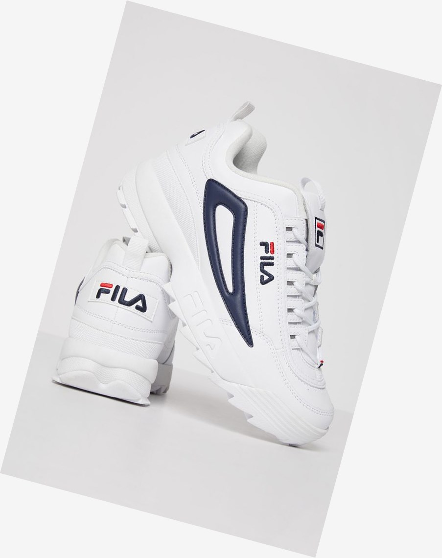 Fila Disruptor 2 Xl Sneakers Białe Białe Granatowe | ZGVXM-7534