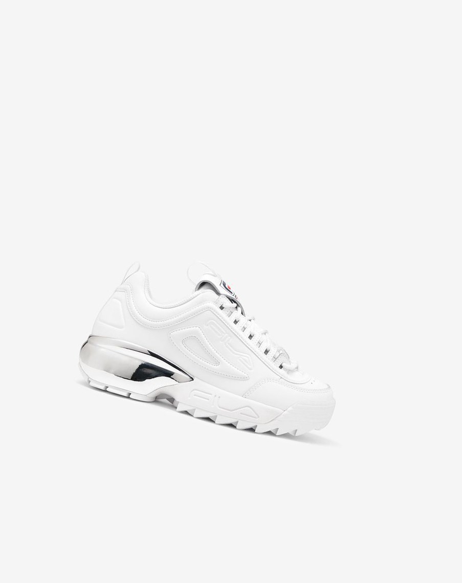 Fila Disruptor 2a Chrome Sneakers Białe Granatowe Czerwone | LTMXC-3214