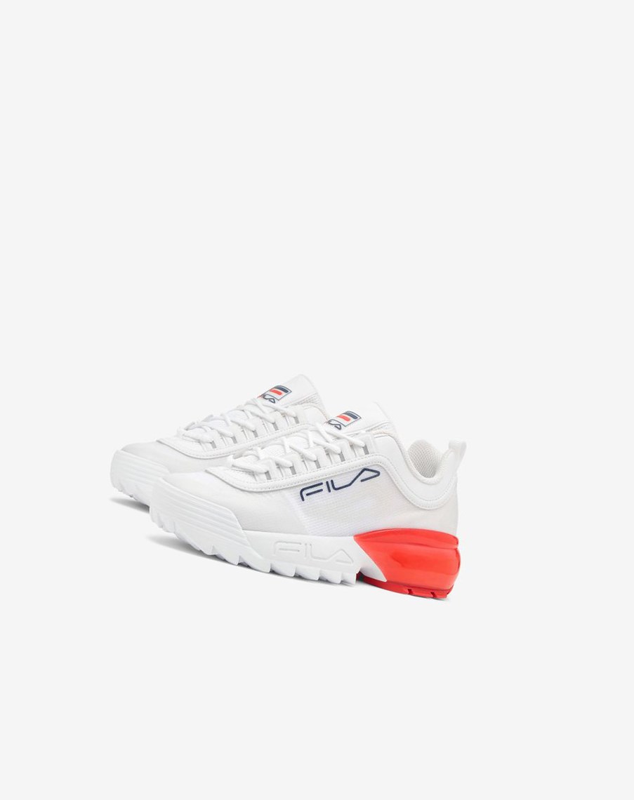 Fila Disruptor 2a Sneakers Białe Granatowe Czerwone | RDBUN-4283