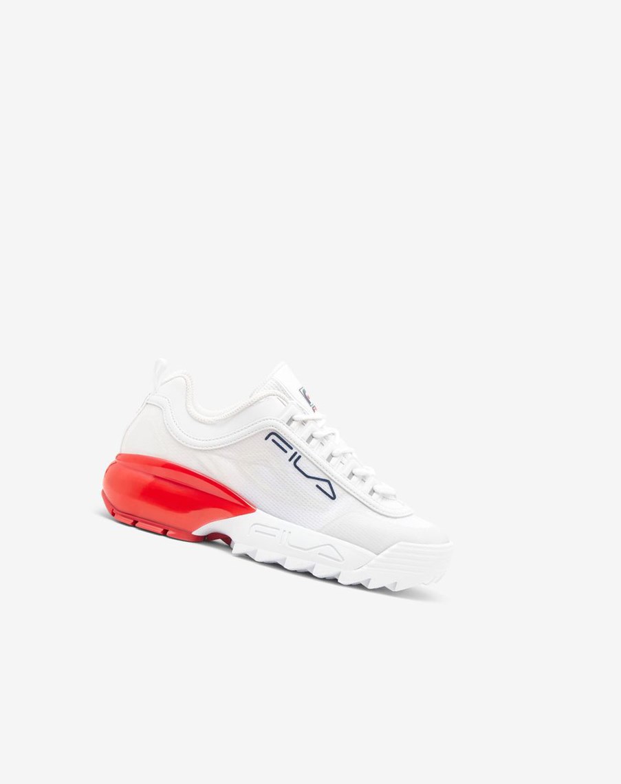 Fila Disruptor 2a Sneakers Białe Granatowe Czerwone | RDBUN-4283