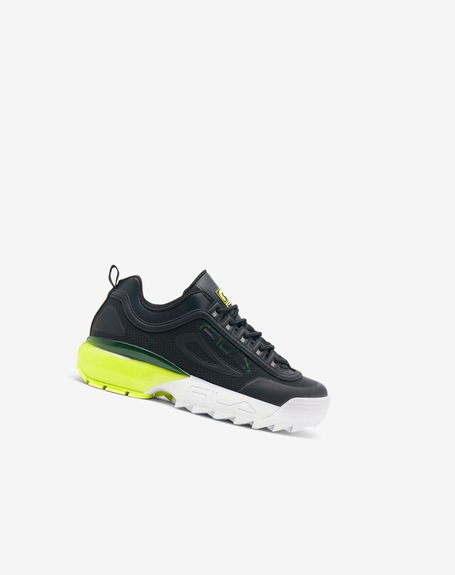 Fila Disruptor 2a Sneakers Czarne Białe Żółte | YZVCF-0763