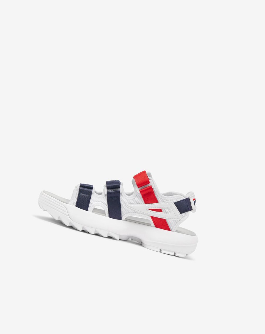 Fila Disruptor Sandal Klapki Sandals Białe Granatowe Czerwone | DKYNR-0598