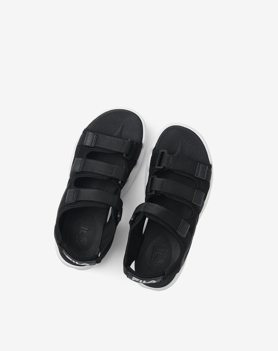 Fila Disruptor Sandal Klapki Sandals Czarne Czarne Białe | OKHQA-9264