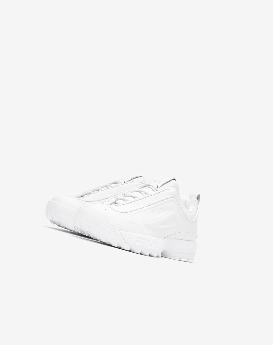 Fila Disruptor Zero Chunky Sneakers Białe Białe Białe | AMGEB-6974